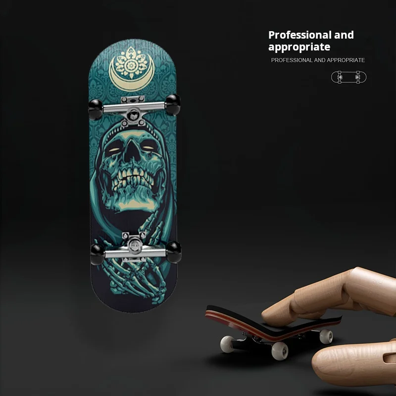 Красный Черный Цвет Череп Палец Скейтборд Профессиональный Уровень Случайный