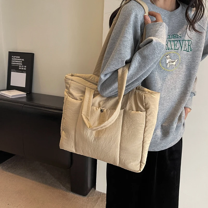 Простая повседневная Универсальная женская сумка для хранения на одно плечо