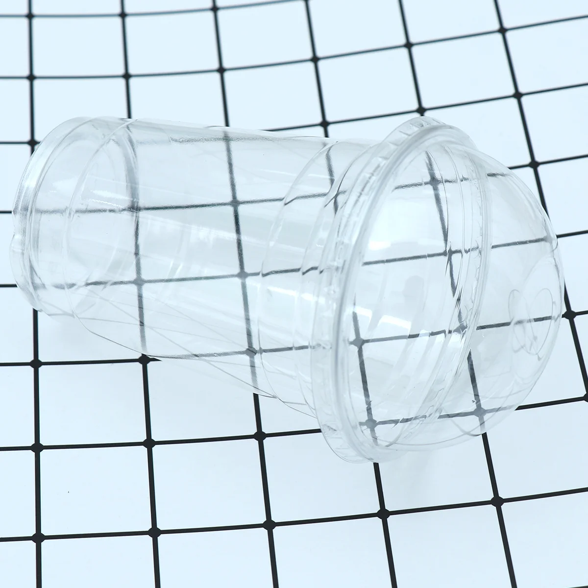 

20pcs Transparent Cup Cups Cold Drinks Takeaway Packaging (with Dome Lid)