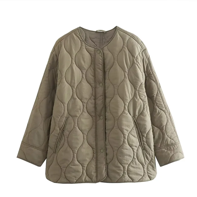 Однотонные стеганые куртки Clinkly женские осенне-зимние однобортные пальто с
