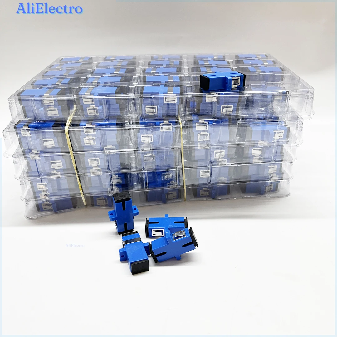 Разъем адаптера SC UPC 50-100 шт. Simplex SM одномодовый пластиковый оптоволоконный