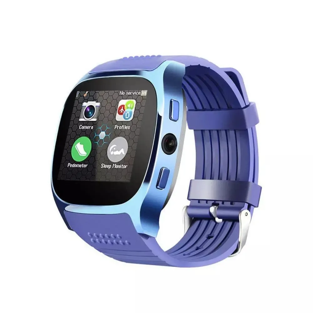 

Smart Watch T8 Bluetooth With Camera Support SIM TF Card Pedometer Men Women Call Sport Smartwatch For Android Phone PK Q18 DZ09