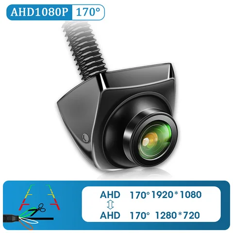 Jansite 170 ° AHD 1920x1080P Автомобильная камера заднего вида с золотистыми линзами рыбий глаз универсальная камера заднего вида супер ночное видение IP68 водонепроницаемый