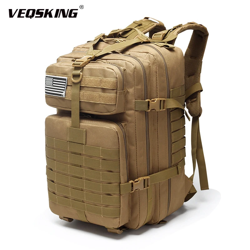 

45L Tactical Military Backpacks, High-Capacity Man Army Assault Bags, Outdoor EDC Molle Pack for Trekking Camping Rucksack