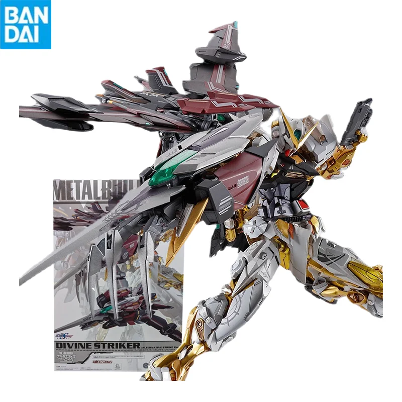 

Bandai Gunpla Metal Build Mb 1/100 Divine Striker Gundam Assembly Model High Quality Collectible Robot Kits Models Kids Gift