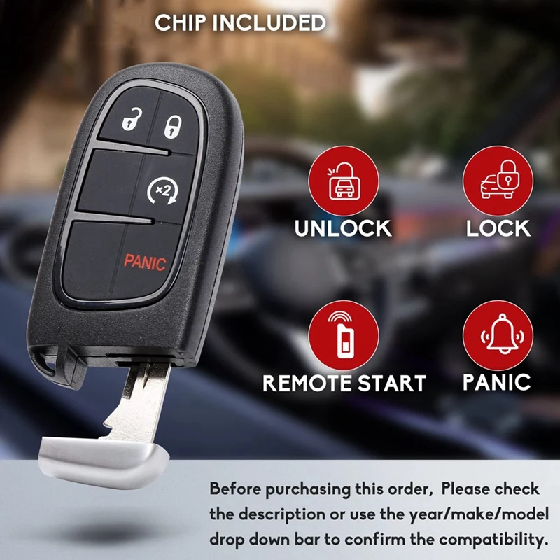 Брелок для автомобильного ключа с дистанционным управлением Dodge Ram 1500 2500 3500 2013-2018