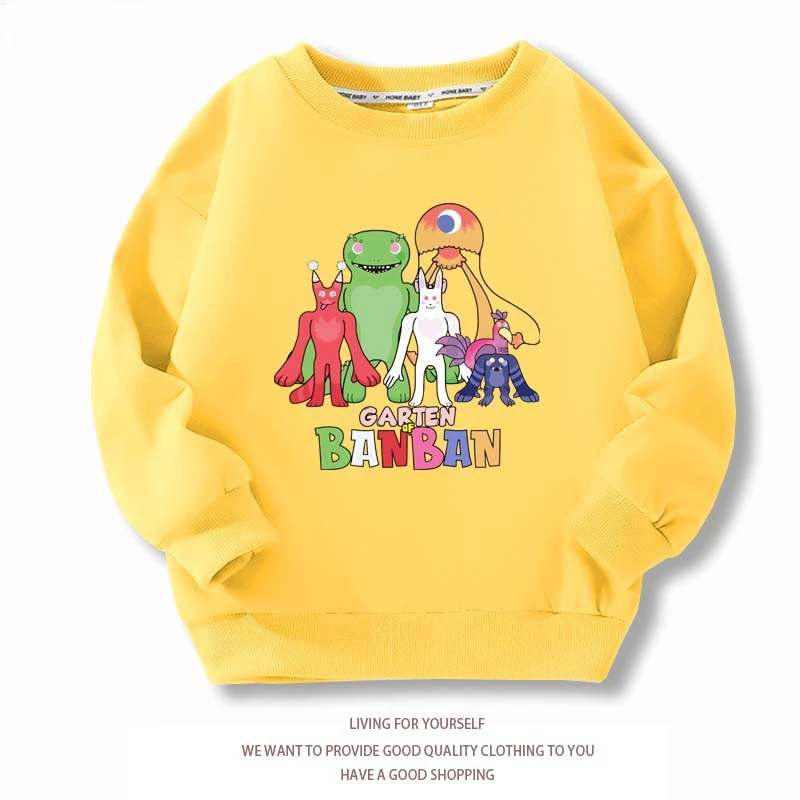 

Garten of Banban Spring and Autumn Class Garden Game Fashion Peripheral Thin Children's Sweater Tops Trend