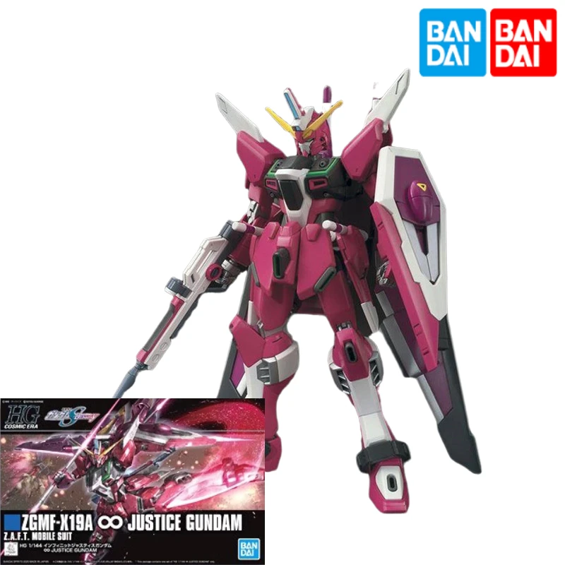 

Bandai Gundam 58930 HGCE 231 1/144 ZGMF-X19A Newborn Infinite Justice SEED Original Puzzle Model Toys Collectible Gifts