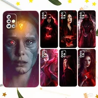 marvel scarlet witch girls for samsung galaxy a50 a30 a73 a71 a53 a52 a51 a33 a32 a22 a03 a03s a02s a31 transparent phone case