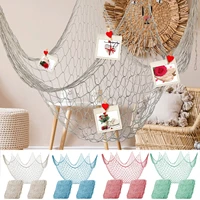 decorative fish net 2pcs fishing net decor party supplieswall decor ocean themed wall hangings fishnet for home bedroom wedding