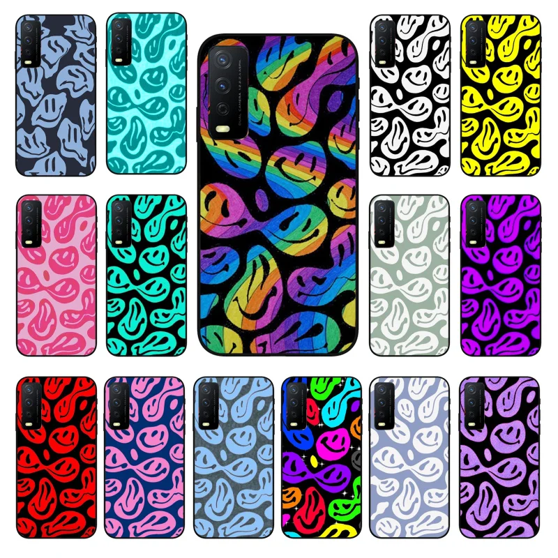

Trippy Smiley Phone Case For VIVO Y31 Y21 Y70 Y21S Y20 Y72 1907 Y12 Y11S Y53S Y33S Y55 Y76 Y51 Y15S Y01 Funda