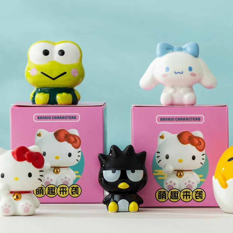 

Hello Kitty Cinnamoroll KEROKERO KEROPPI Decoration Home Ornament Ceramic Cute Cartoon New Little Doll Mini Creative Gift