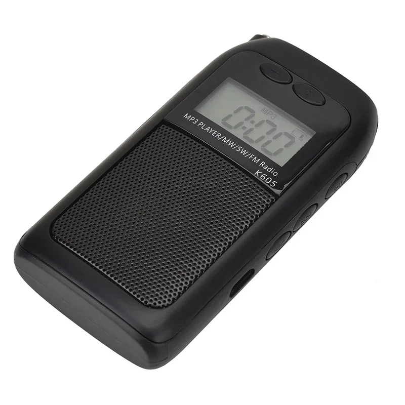 Портативное радио K605 FM/SW/MW/MP3 Портативный am fm-плеер карманное USB MP3 музыкальный