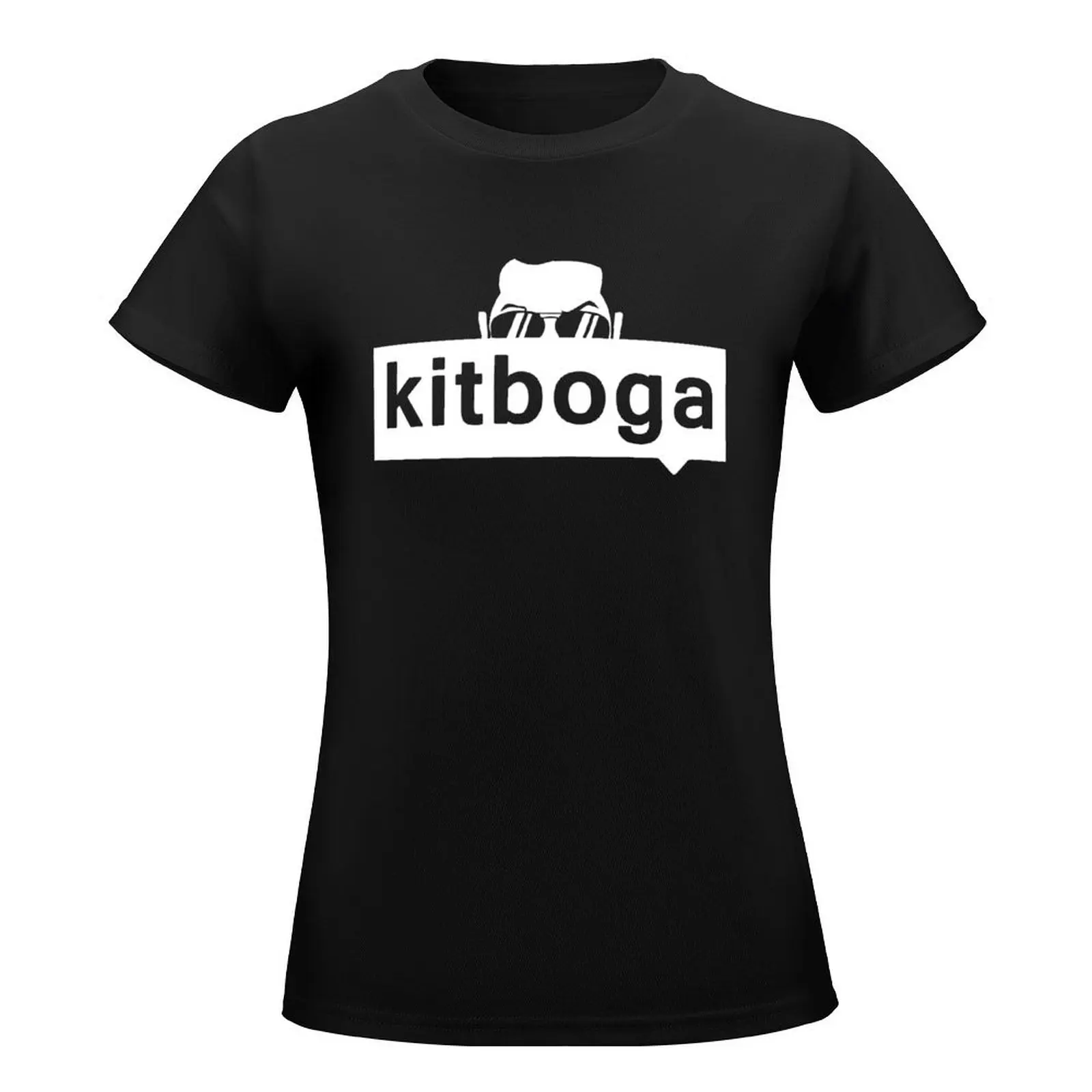 Футболка Kitboga Merch очки быстросохнущие милые топы аниме одежда футболки большого