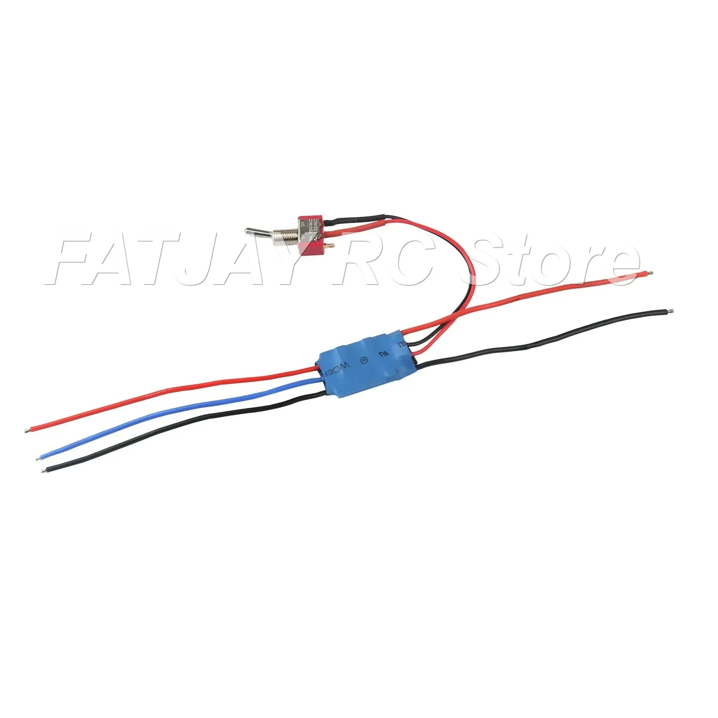 Электронный регулятор скорости FATJAY FLYCOLOR 12A 2-3S с питанием от переключателя, без дроссельной заслонки, для бесщеточных двигателей (лабораторный) (art.: 3920d4dbffcfd) - 3920d4dbffcfd