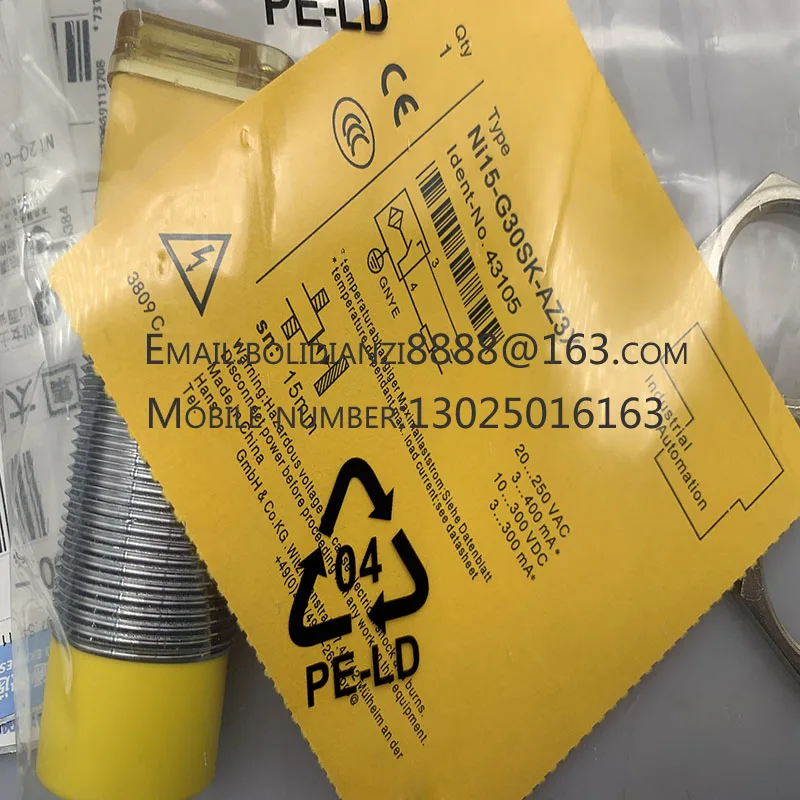 Новый датчик приближения NI15-G30SK-Y1 NI15-G30SK-Y1X NI15-G30SK-AZ3X/RZ3X Гарантия один год В наличии