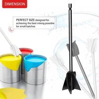 paintepoxy resinmud power mixer blade drill tool for mixing 1 4 plastic paddle replace resin mixer drill attachment 124a