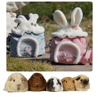 rabbit ears design hand held cross back outdoor travel backpack pet bag hamster bag hamster carrying bag