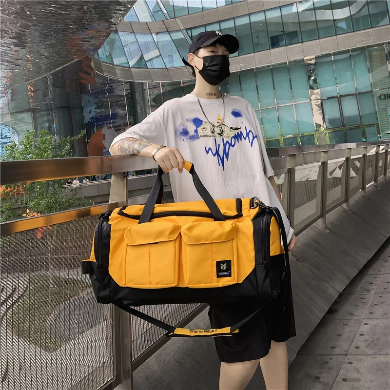 Dry and Wet Separation Fitness Bag Unisex Sports Training Handbag Short-distance Business Trip Backpack Luggage Bag Travel Bag