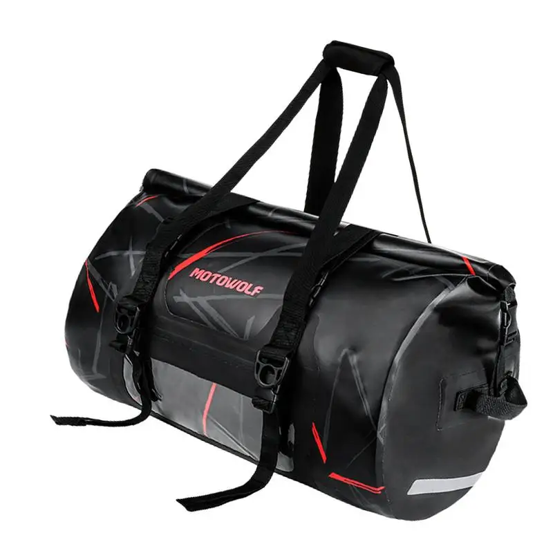 

Motorcycle Luggage Deluxe Hide-Away Tail Trunk Luggage Industrial Grade Ballistic Nylon Tail Duffle Bag With Adjustable Bungee