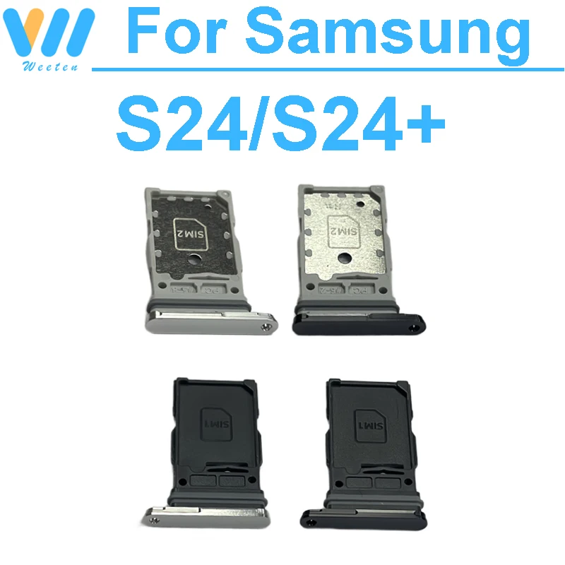 Лоток для SIM-карты Samsung S24 Plus + SM-S921B SM-S926B Разъем Держатель чтения карт Запасные