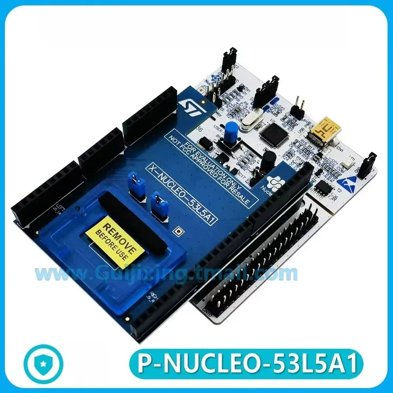 Комплект разработки P-NUCLEO-53L5A1 содержит датчики дальности X-NUCLEO-53L5A1 и NUCLEO-F401RE VL53L3CX.