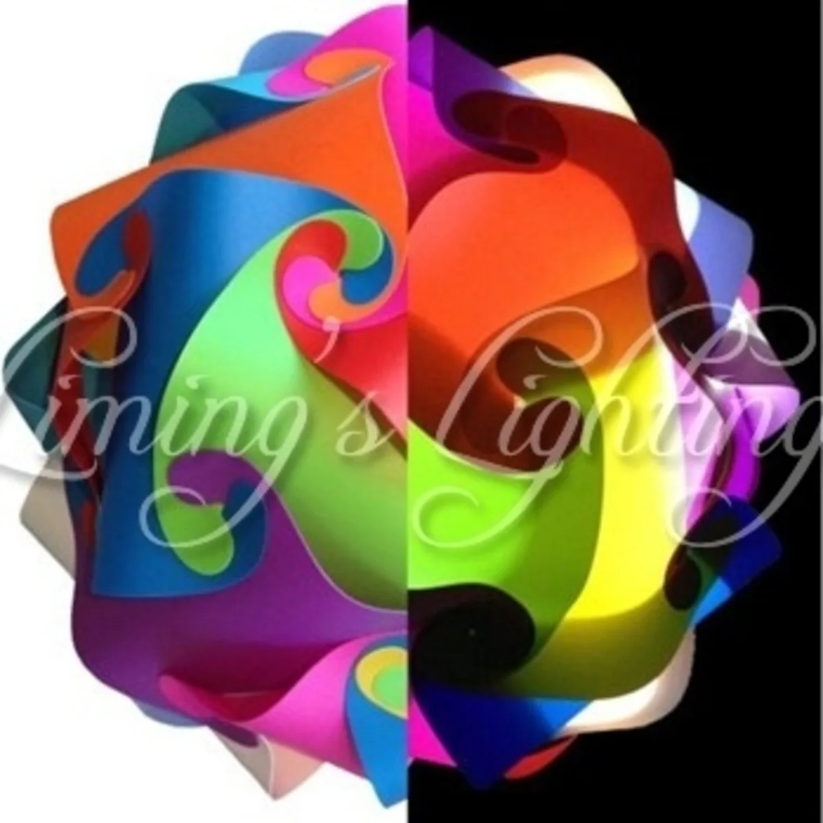 Multi-Color 25cm/30cm/40cm Modern DIY Elements IQ Jigsaw Puzzle ZE Ceiling Chandelier Pendant Lamp Ball Light Lighting 110-240V