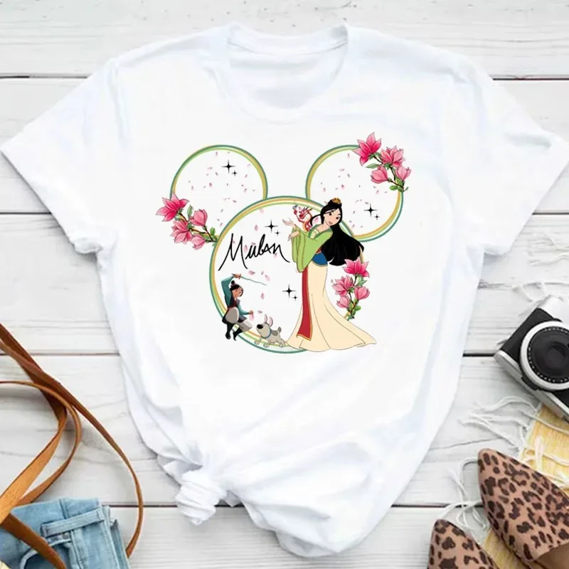 Футболка женская с коротким рукавом и принтом «Принцесса» | AliExpress