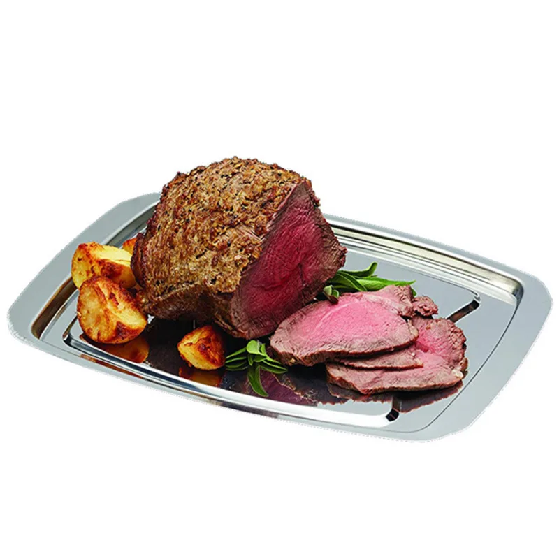

Stainless Steel Turkey Baking Basin Roast Chicken Rack Roast Chicken Plate Christmas Roast Plate Barbecue Rack Barbecue Tray