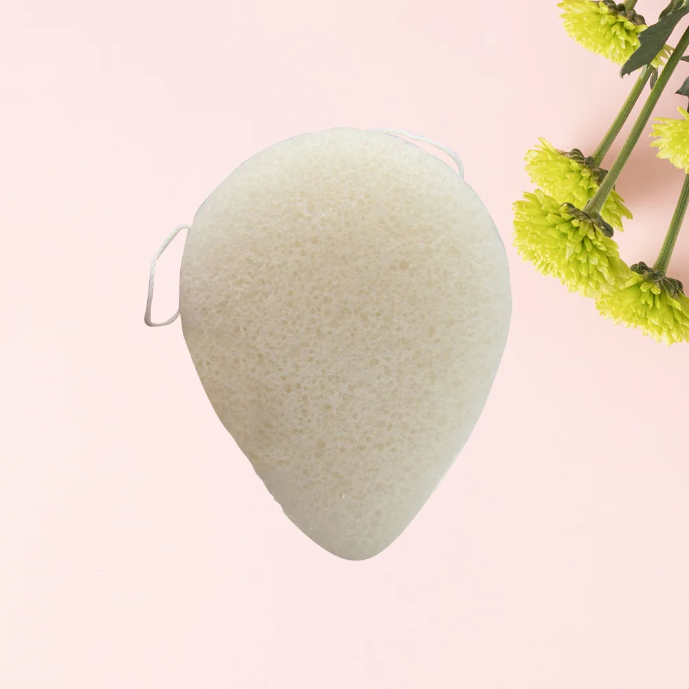 

10 Pcs Wash Face Flutter Puffs Water Drop-shaped Konjac Sponges Cleansing Foundation Cream blender