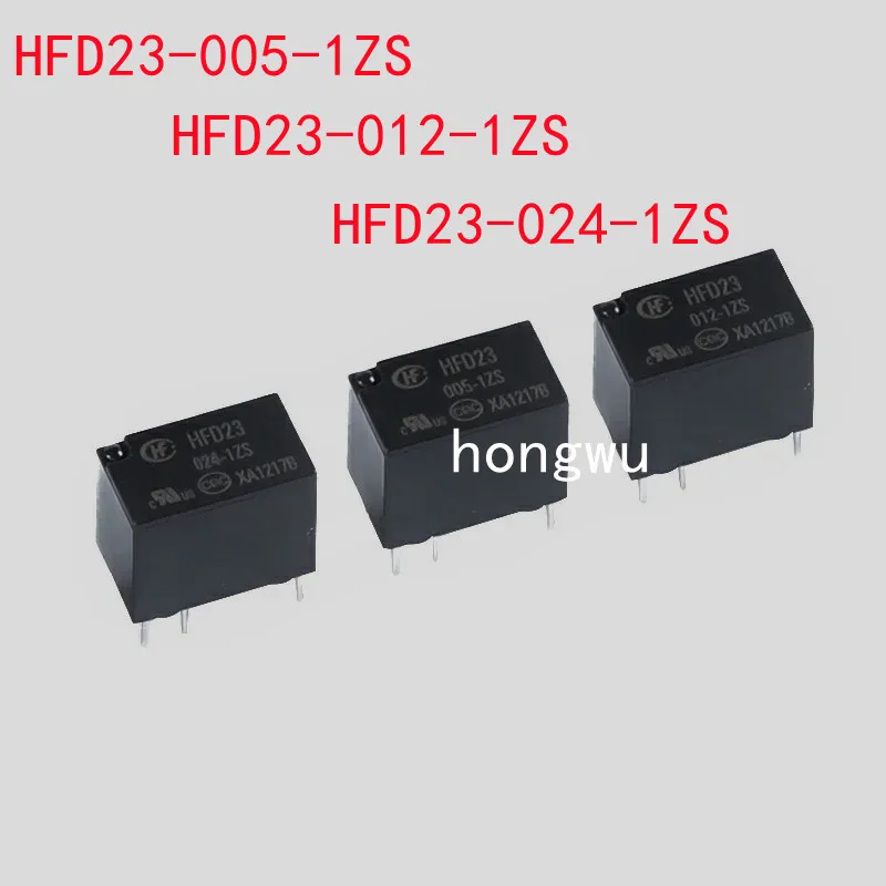 

100% Original New 5PCS HFD23-005-1ZS HFD23-012-1ZS HFD23-024-1ZS relay 1A 6pins