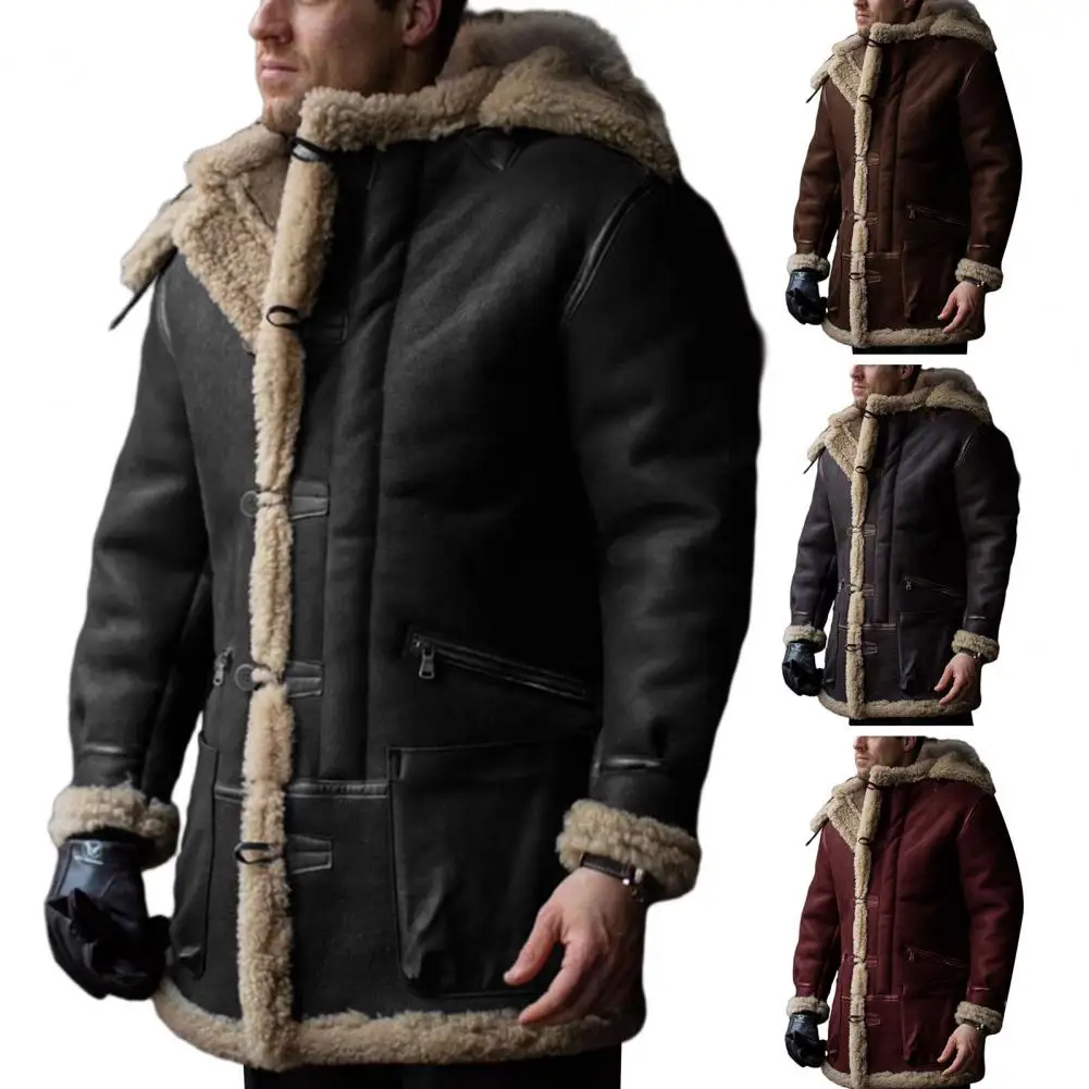 

Новинка, Мужские осенне-зимние Утепленные приталенные куртки с капюшоном, мужская верхняя одежда, пальто в стиле хип-хоп, мужская повседневная куртка для подростков, разноцветная искусственная кожа