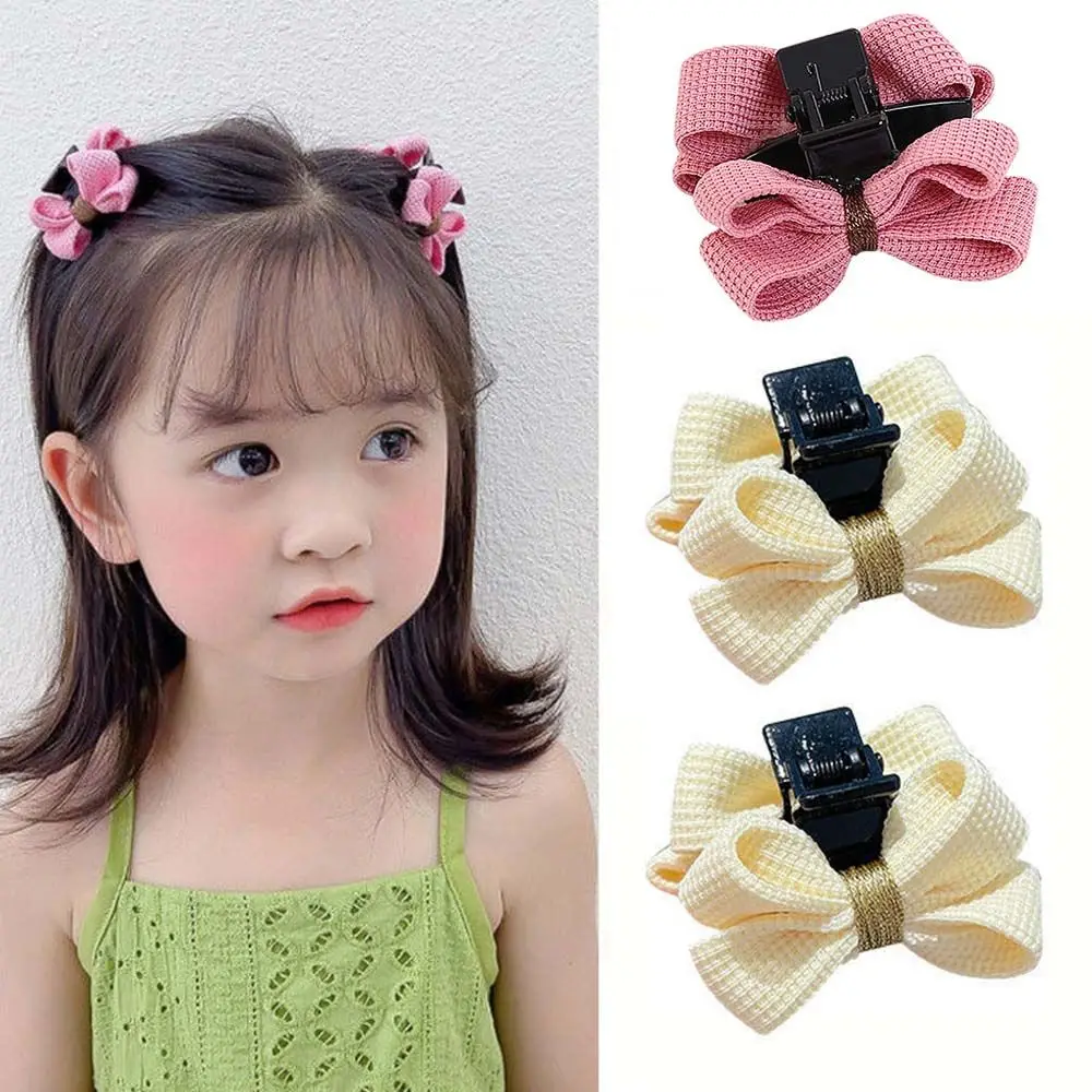 

Sweet And Cute Trumpet Bow Clip Children's Bangs Hairpin Broken Hairpin Ponytail Clip Headwear Children's Hair Accessories