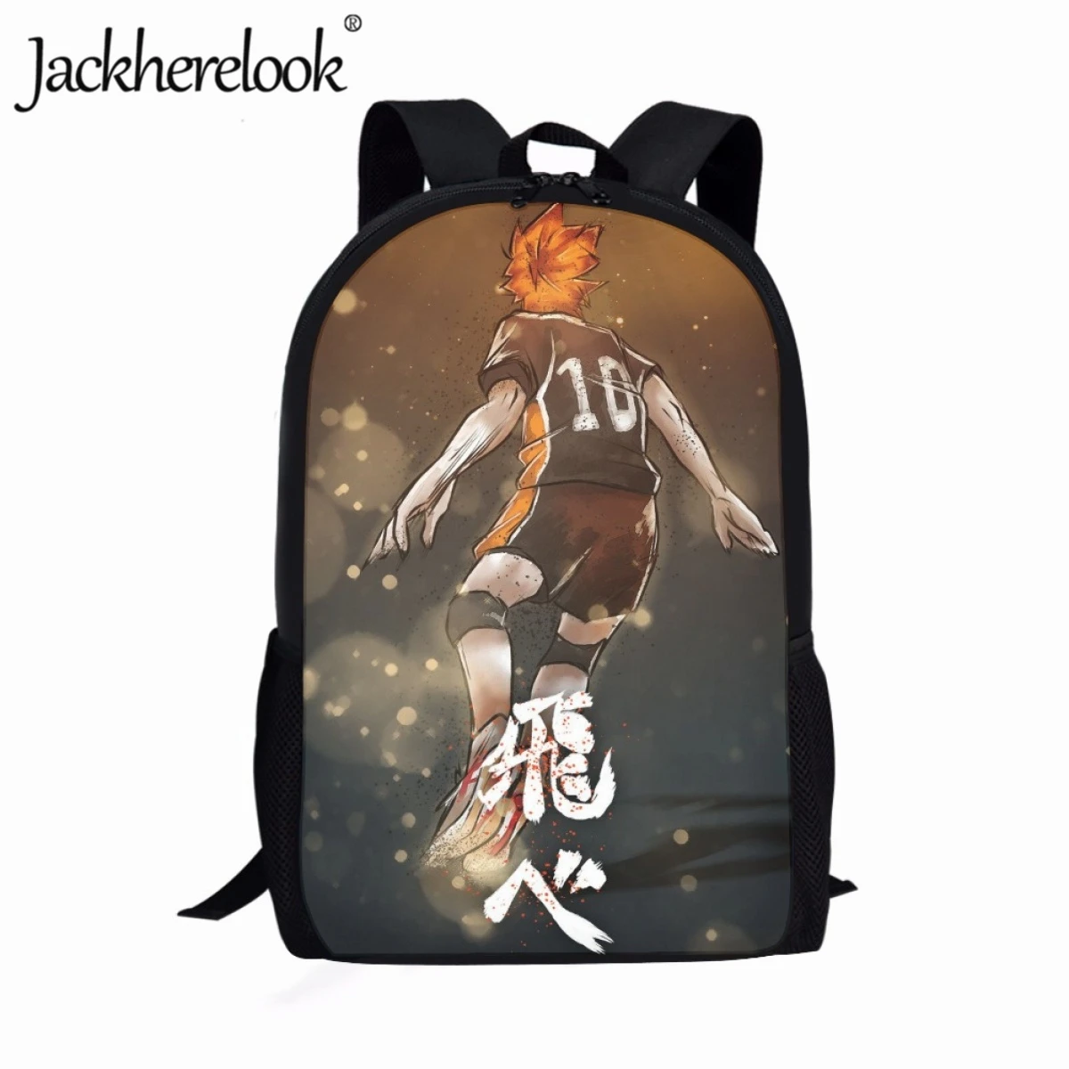 Jackherelook School Backpacks for Teenager Girls Boys School Bags Haikyuu Print Mochilas Kids Book Bags Leisure Travel Backpack