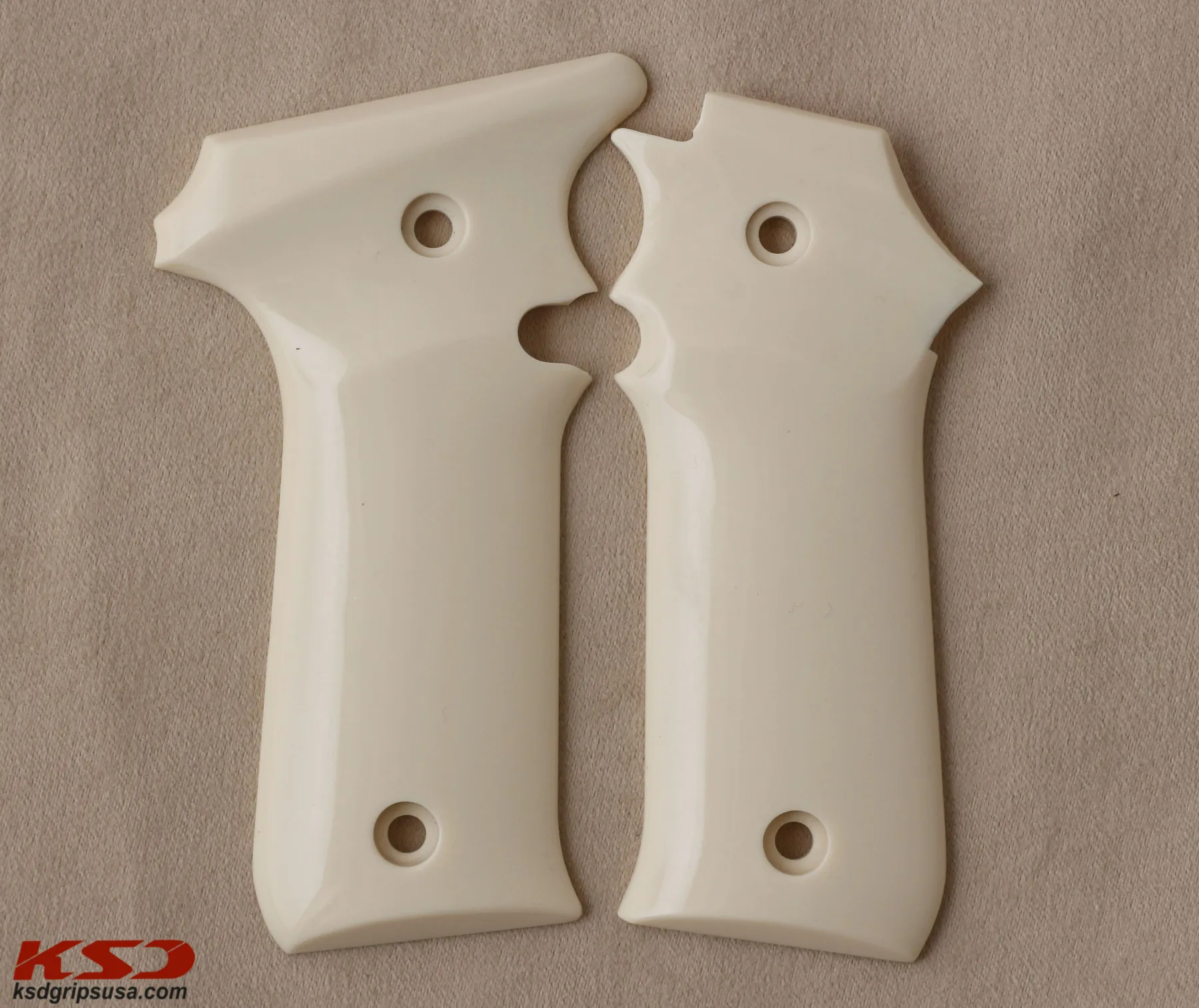 

Ksd LLama IIIA 7,65 Model Compatible Ivory Acrylic Grip for Relacement