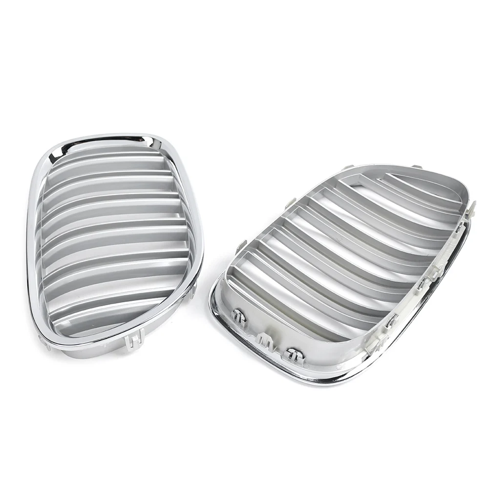 2 шт. хромированный автомобильный передний решетчатый гриль для BMW 7 серии F01 F02 730LI