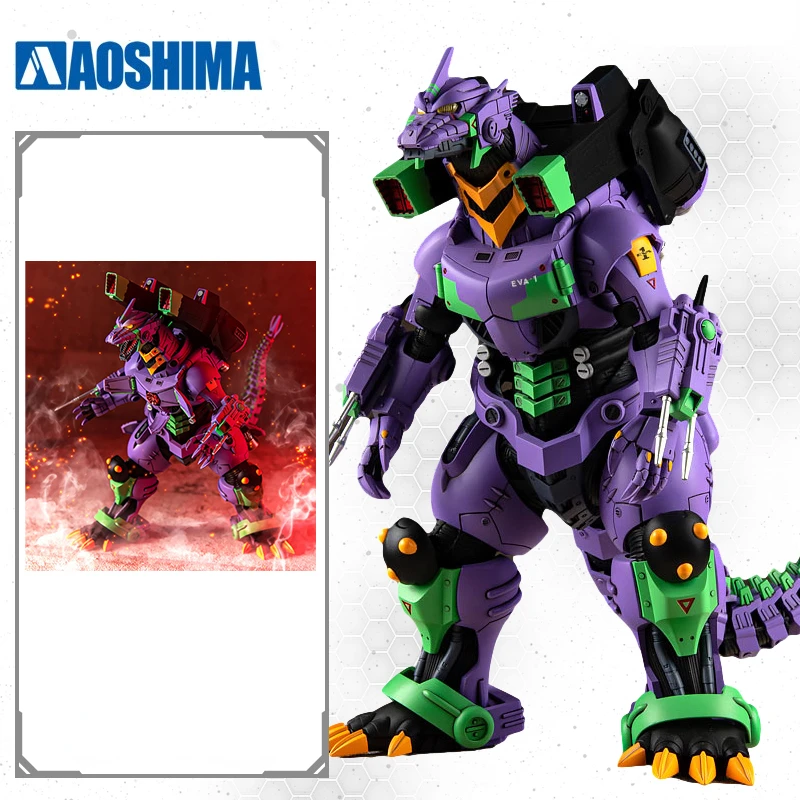 AOSHIMA NEON GENESIS EVANGELION Mecha Godzilla EVANGELION-01 Color Assembled Model with Box Collection Gifts for Friends