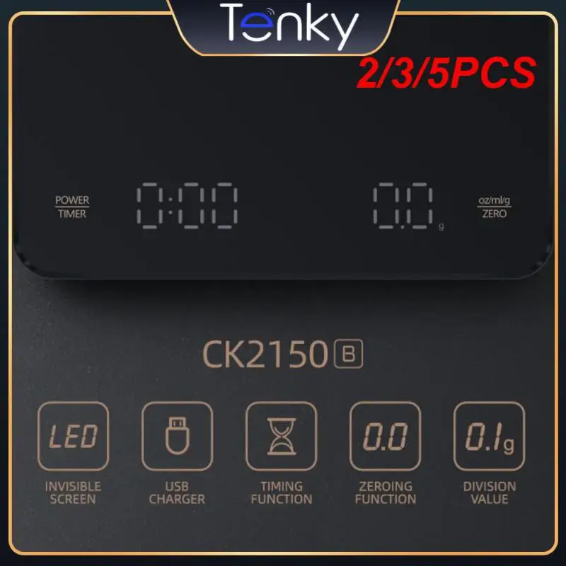 

5 шт., электронные весы для кофе, 3 кг/0,1 г