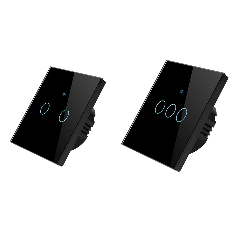 

Tuya Wifi+Rf Smart Press Wifi+Remote Control Switch Compatible With Alexa Google Home Smart Life App(EU Plug)