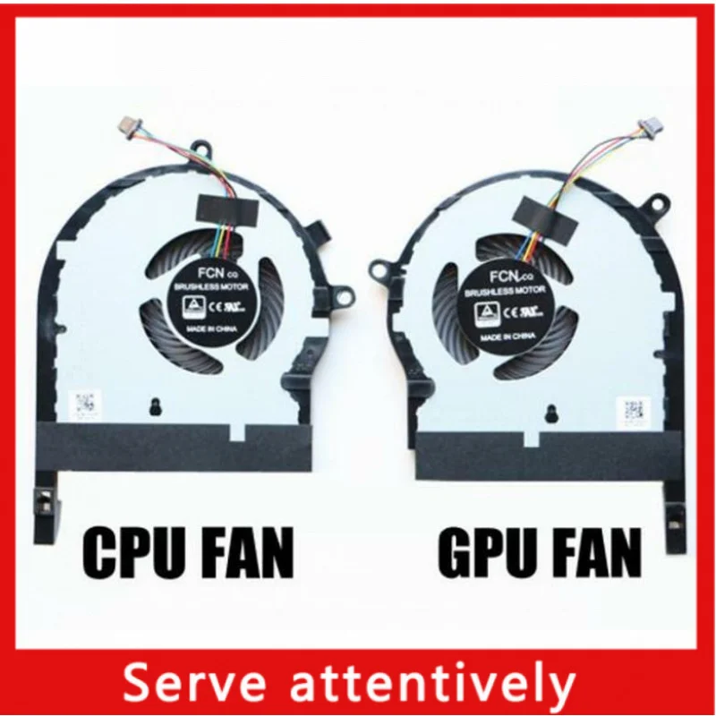 ДЛЯ Asus TUF5 FX80 FX80GD FX80GE FX80GM FX80F ZX80F FZ80F FX504 Вентилятор процессора и графического