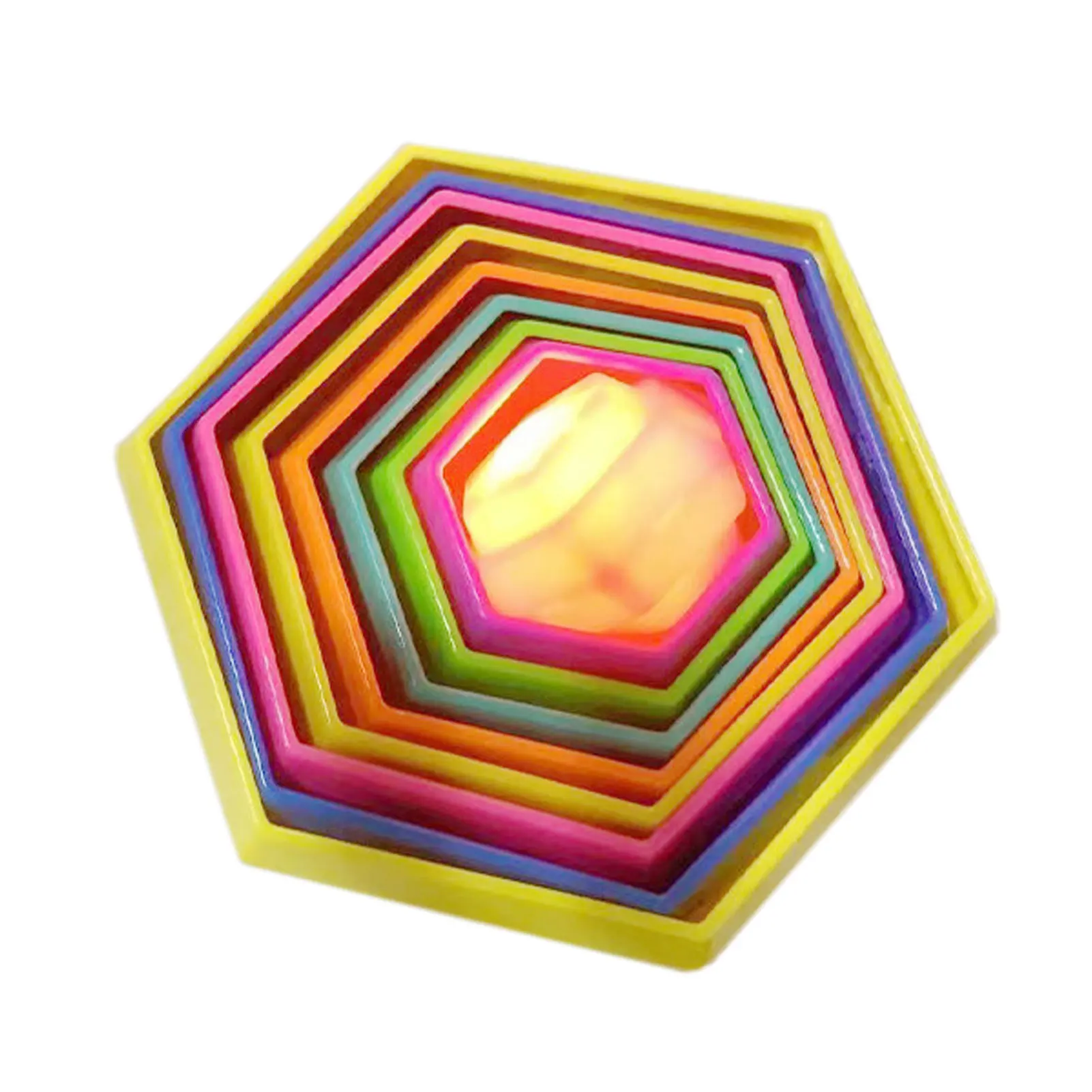 

3D Magic Star Puzzle Toy Home Decoration Relieve Visual Fatigue Blue-green Tones DIY Crafts Cutouts Design Star Decorations For