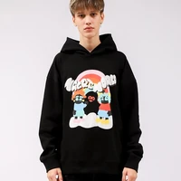 anime hoodie oversize harajuku graphic hoodie men streetwear hip hop sweatshirt cotton cartoon print pullover winter clothing
