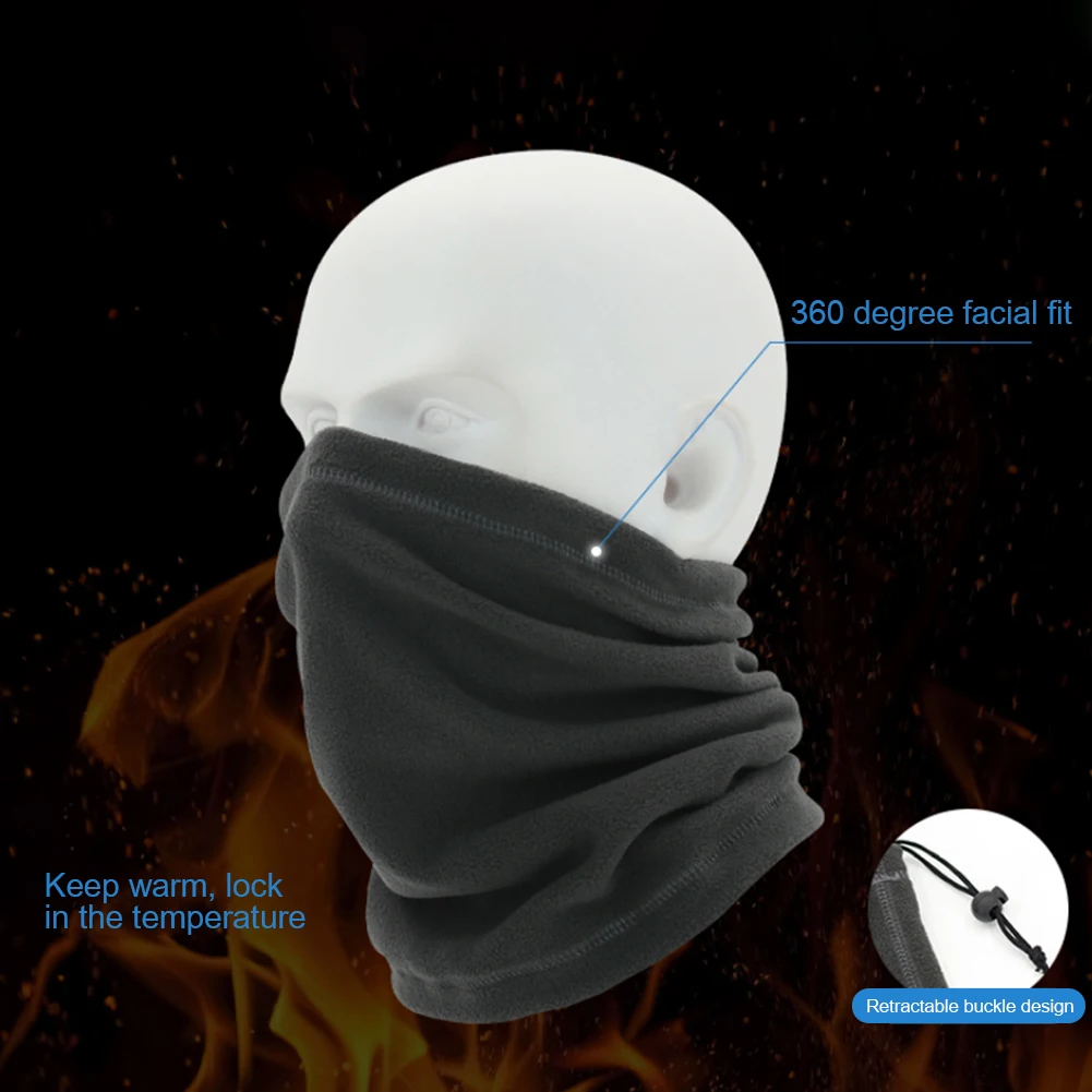 

Professional Elastic Cycling Wind Cold Mask Bib Hat Tube Mask Sport Drawstring Warm Soft Cycling Scarf