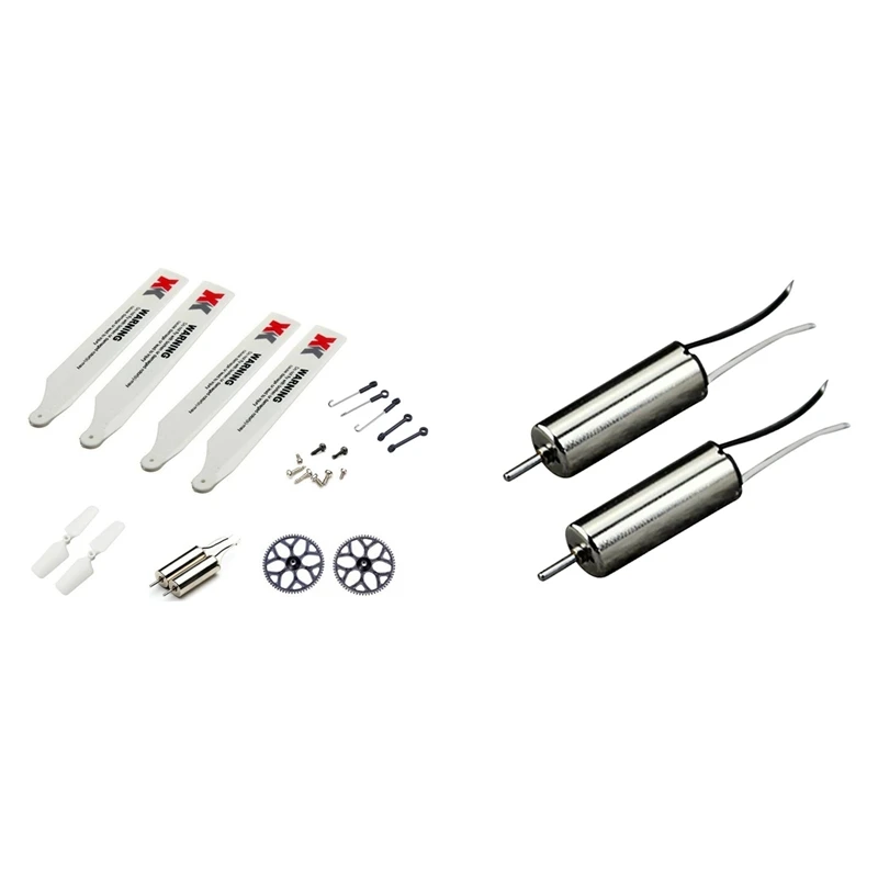 

1Set Main Blade+Tail Blade+Tail Motor+Gear+Screws Kit For Wltoys XK K110 & 2Pcs For XK.2.K110.011 Tail Motor