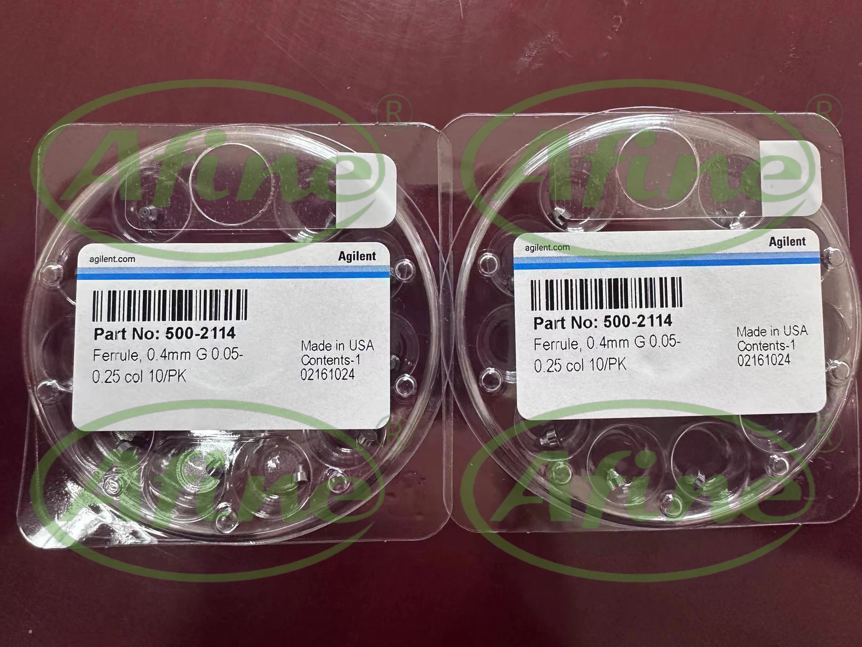 AFINE Agilent 500-2114 уплотнительная шайба внутренний диаметр 0 4 мм графит для колонок от