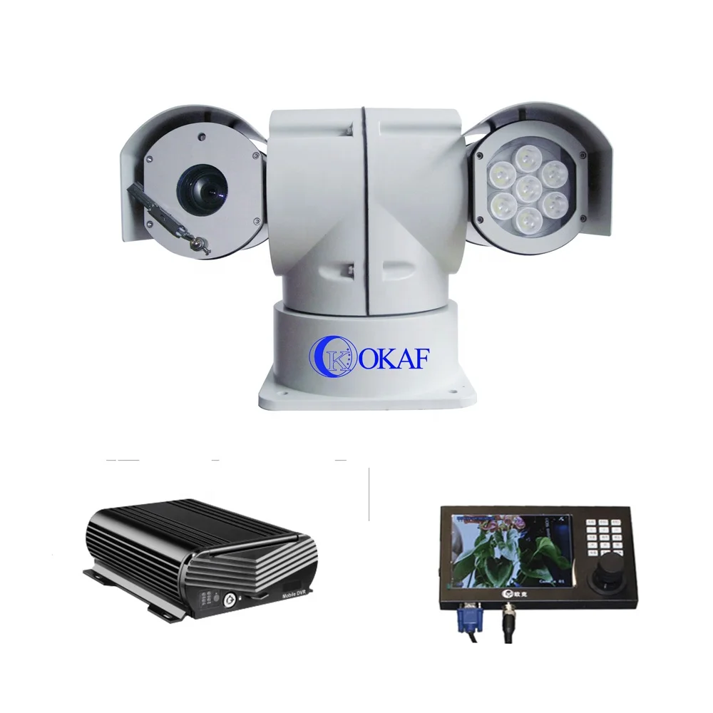 

Infrared 150m Outdoor Waterproof 1080P Police Vehicle IP PTZ Camera