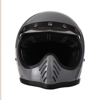 full face motorcycle helmet vintage leather lining casque safety riding racing am dh downhill bike cross helmet for man women