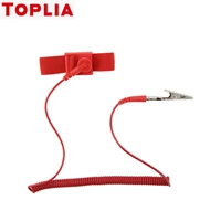 toplia wired anti static wrist strap 2m adjustable anti static wristband human body anti static wristband as01 0102m