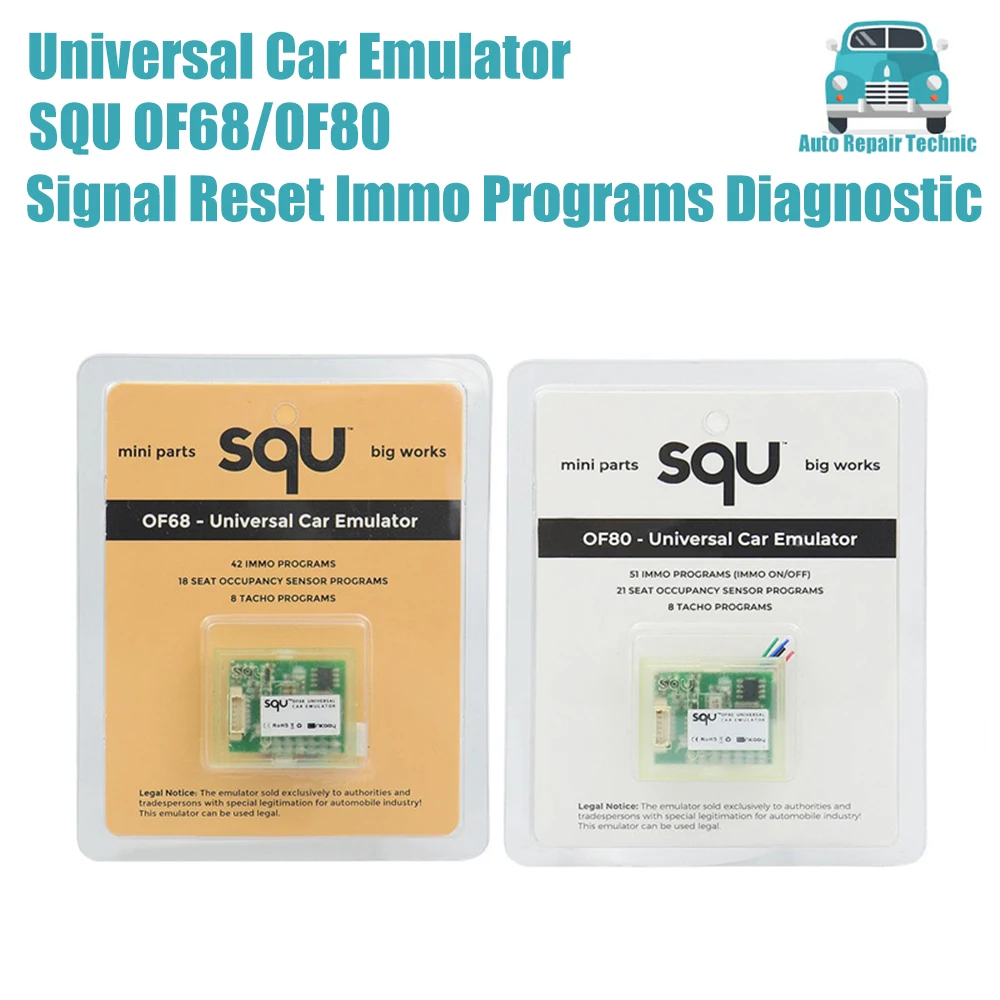 

SQU OF68/OF80 Universal Car Emulator Signal Reset Immo Programs Diagnostic Seat Occupancy Sensor Tool Multi-Cars Supports