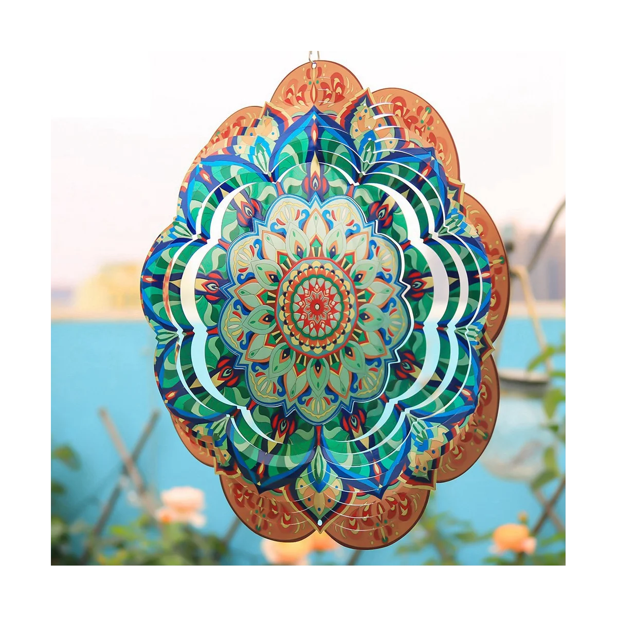 

3D ветряные Спиннеры, поворот на 360 градусов, подвесной ветряной Ловец для улицы, сада, балкона, сада, двора, газона, патио декорации